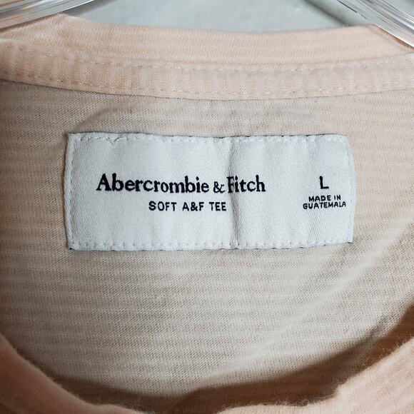 Abercrombie & Fitch Soft A&F Tee Size L Sun Faded ? Discolored Blotchy Casual - Picture 10 of 12